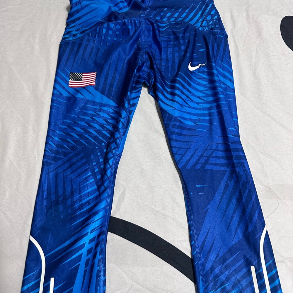 Nike Blue Athletic Leggings